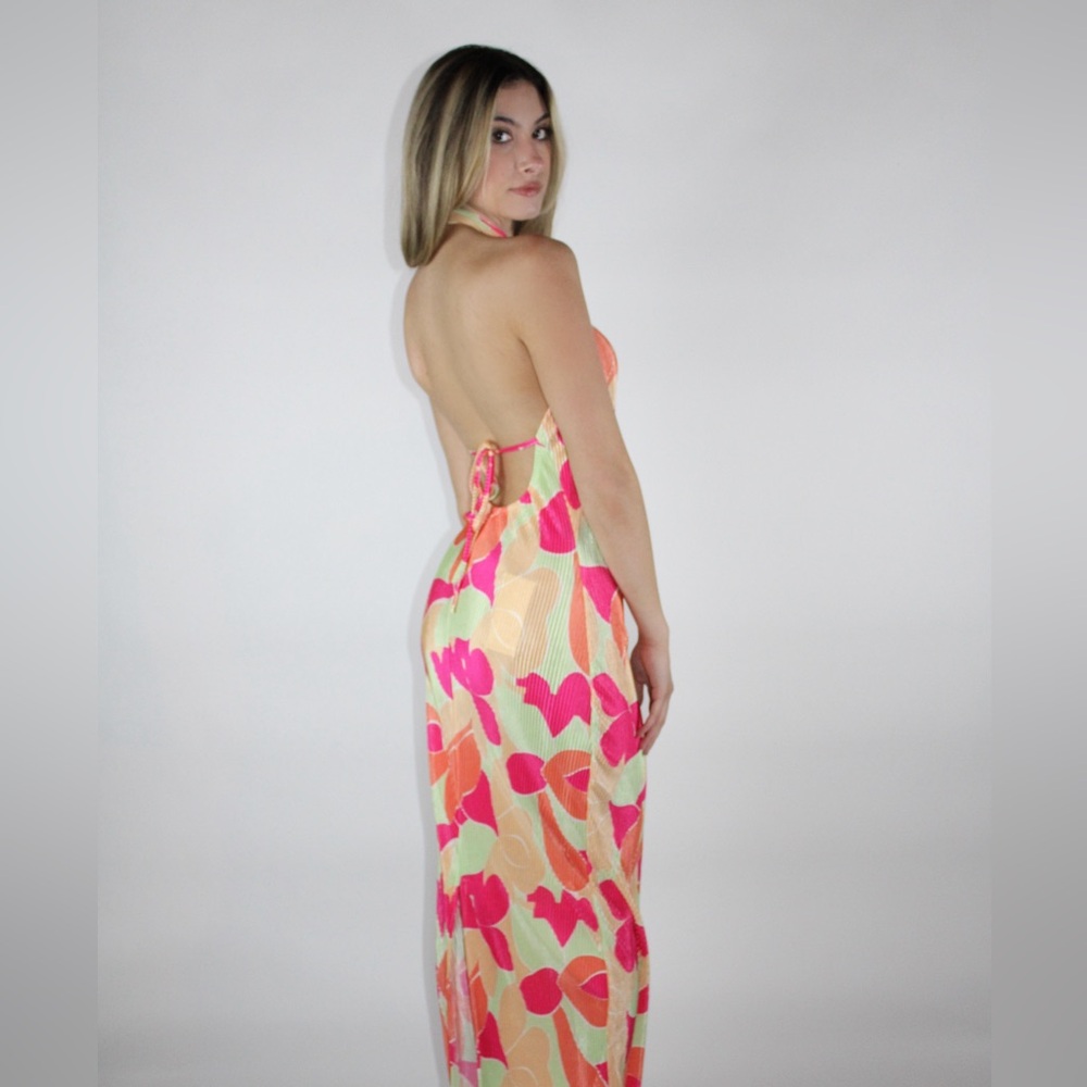 Coastal Summer Maxi Dress Fuchsia